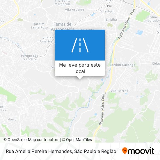 Rua Amelia Pereira Hernandes mapa