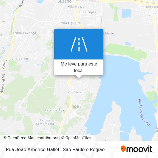Rua João Américo Galleti mapa