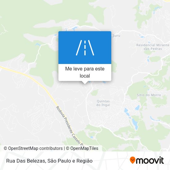 Rua Das Belezas mapa