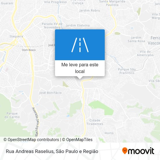 Rua Andreas Raselius mapa
