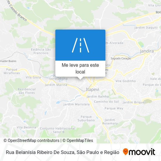 Rua Belanísia Ribeiro De Souza mapa