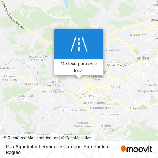 Rua Agostinho Ferreira De Campos mapa