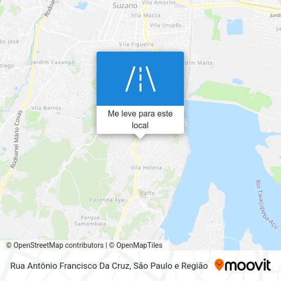 Rua Antônio Francisco Da Cruz mapa