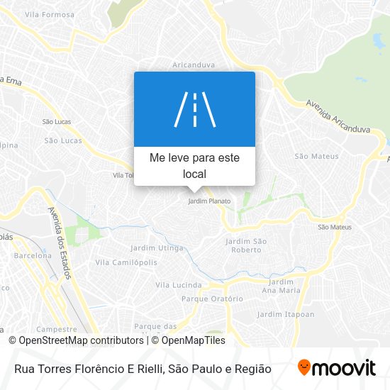 Rua Torres Florêncio E Rielli mapa