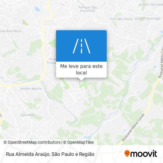 Rua Almeida Araújo mapa