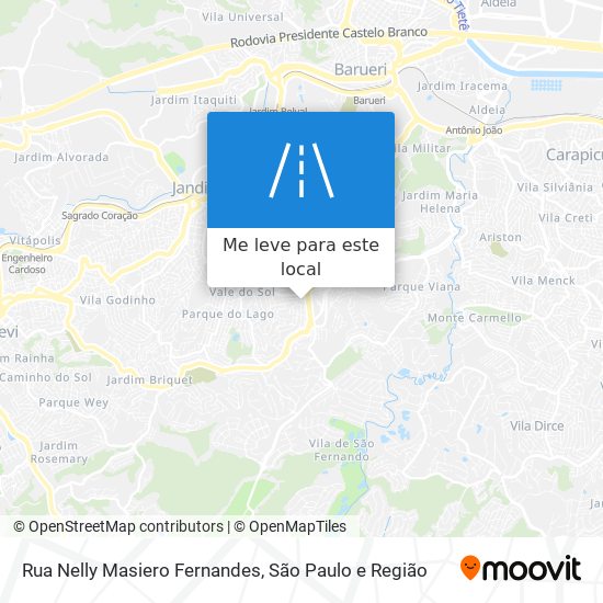 Rua Nelly Masiero Fernandes mapa