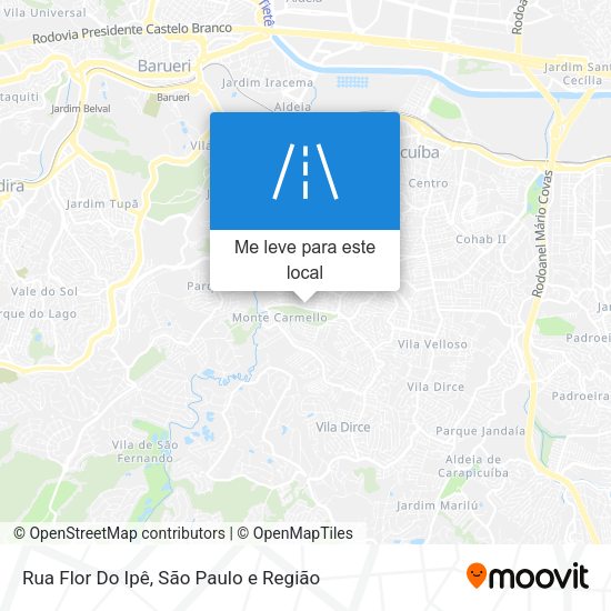 Rua Flor Do Ipê mapa