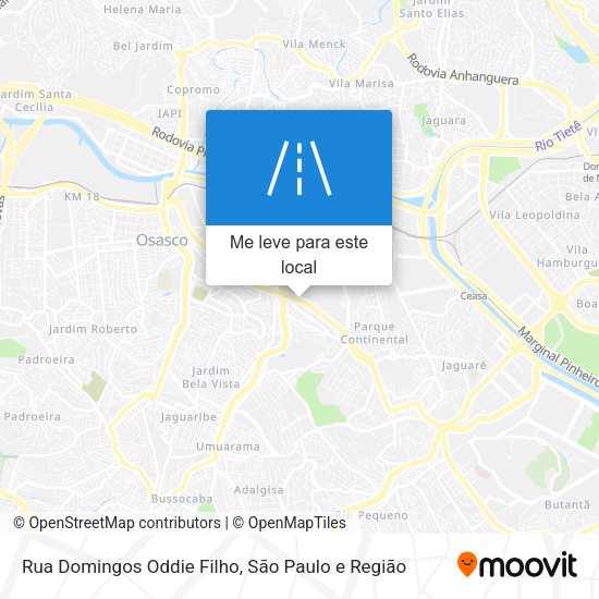 Rua Domingos Oddie Filho mapa
