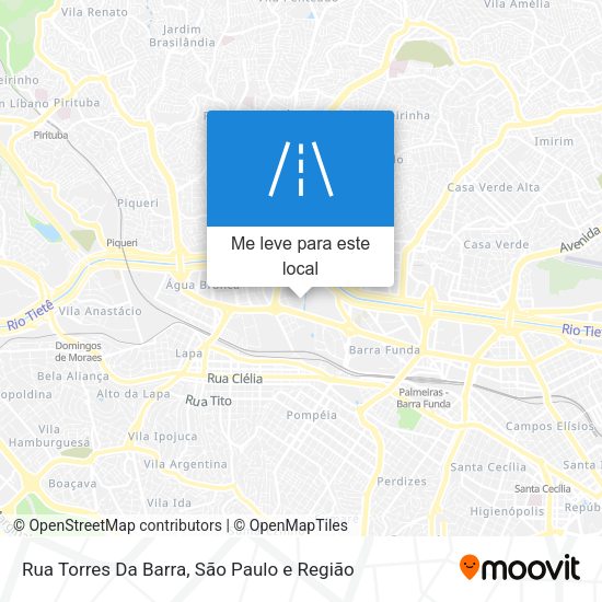 Rua Torres Da Barra mapa