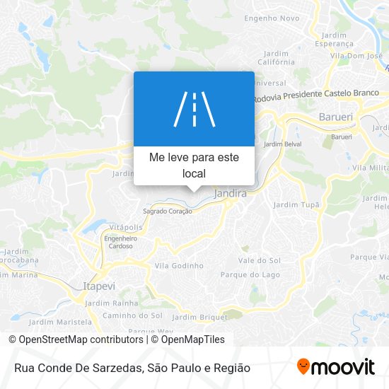 Rua Conde De Sarzedas mapa