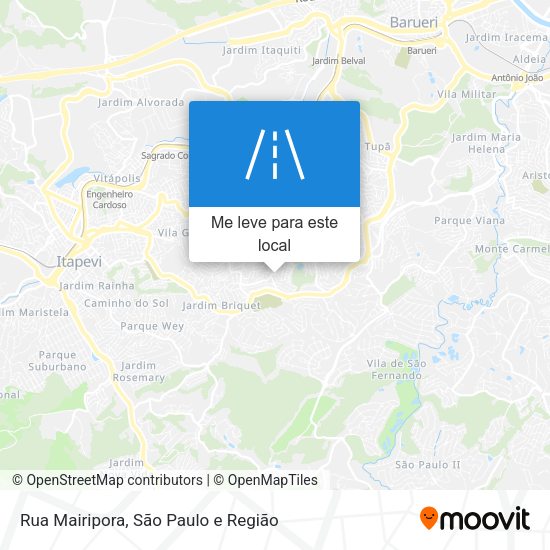 Rua Mairipora mapa