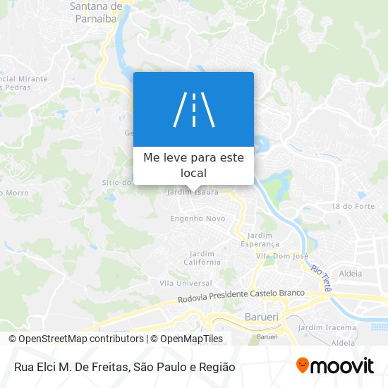 Rua Elci M. De Freitas mapa