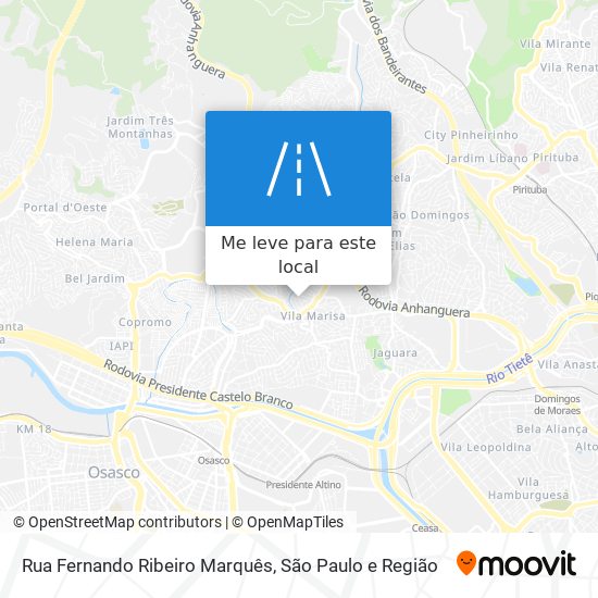 Rua Fernando Ribeiro Marquês mapa