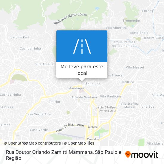 Rua Doutor Orlando Zamitti Mammana mapa