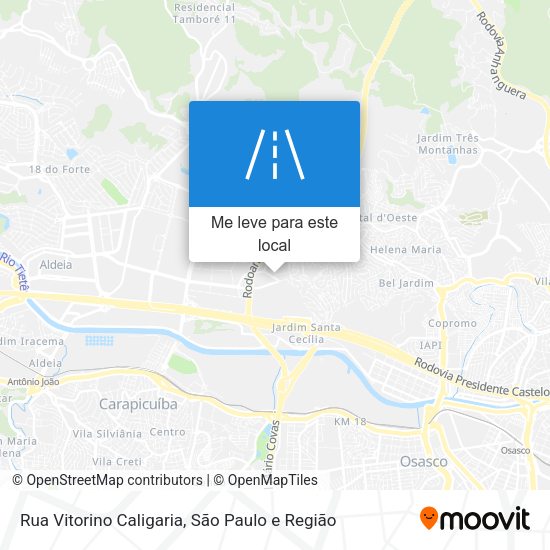 Rua Vitorino Caligaria mapa