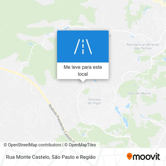Rua Monte Castelo mapa