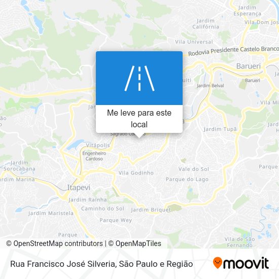 Rua Francisco José Silveria mapa