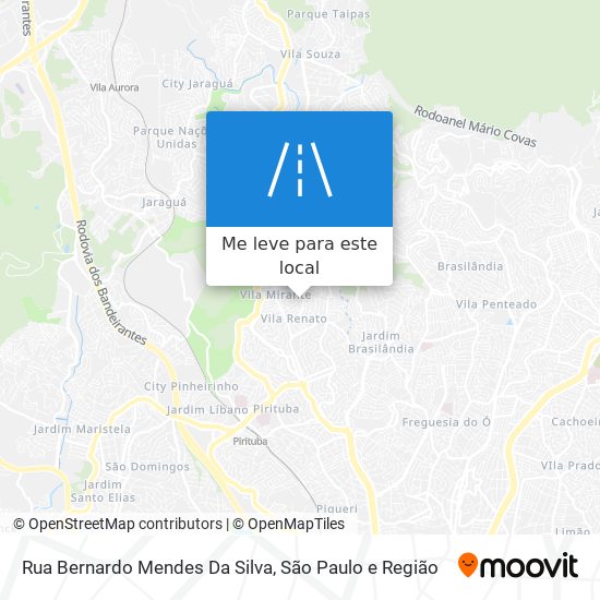 Rua Bernardo Mendes Da Silva mapa