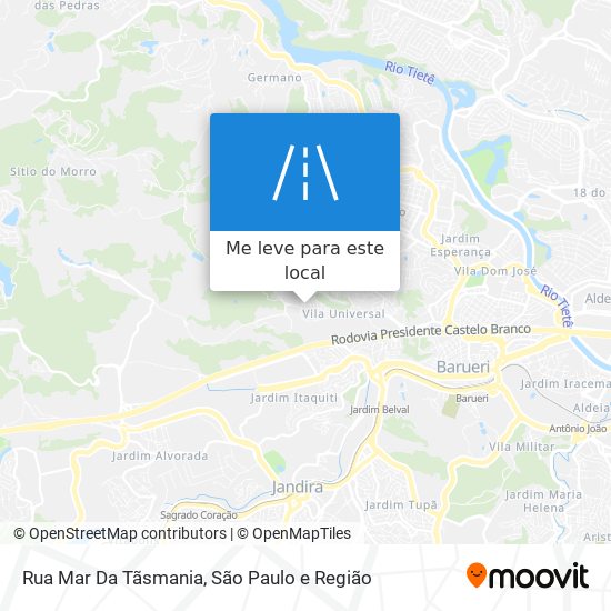 Rua Mar Da Tãsmania mapa