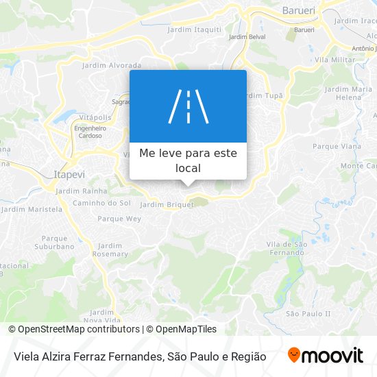 Viela Alzira Ferraz Fernandes mapa