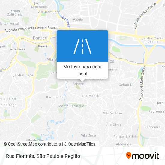 Rua Florinéa mapa