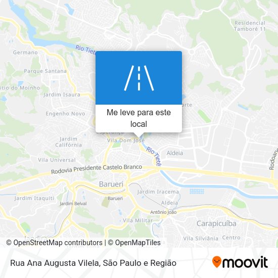 Rua Ana Augusta Vilela mapa