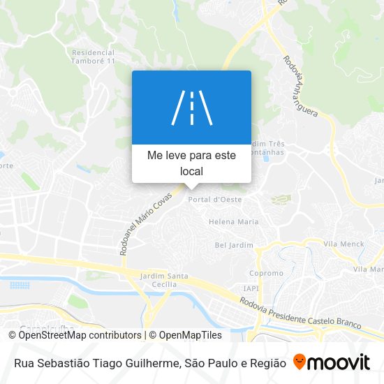 Rua Sebastião Tiago Guilherme mapa