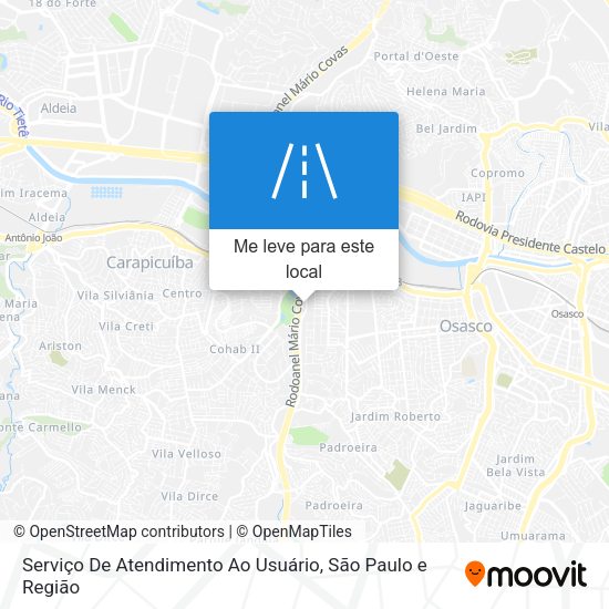 Serviço De Atendimento Ao Usuário mapa