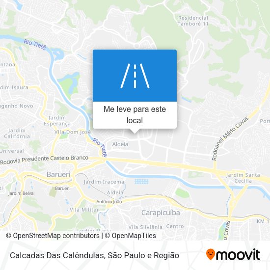 Calcadas Das Calêndulas mapa