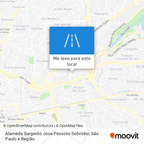 Alameda Sargento Jose Pessoto Sobrinho mapa