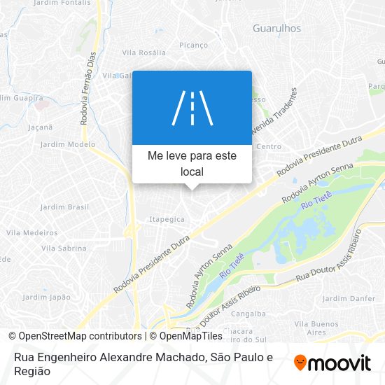 Rua Engenheiro Alexandre Machado mapa