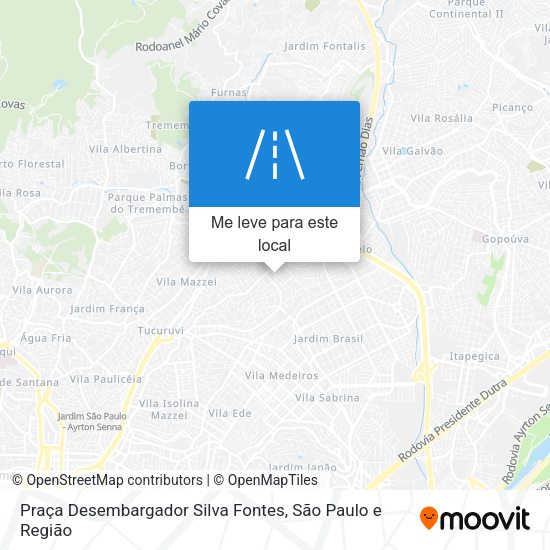 Praça Desembargador Silva Fontes mapa