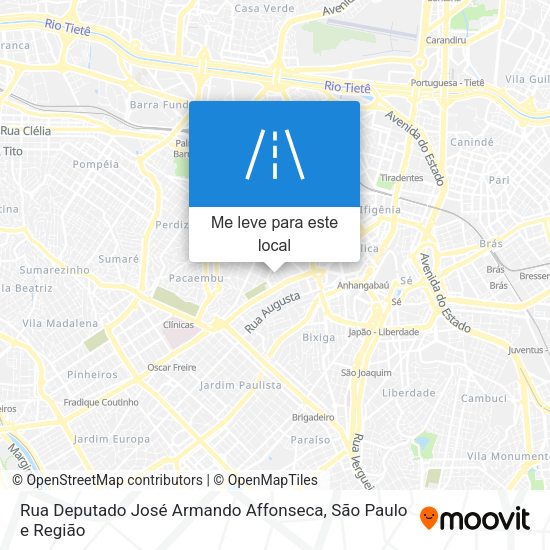 Rua Deputado José Armando Affonseca mapa