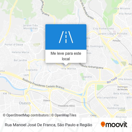 Rua Manoel José De Franca mapa