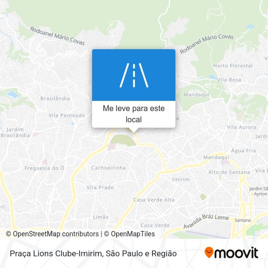 Praça Lions Clube-Imirim mapa