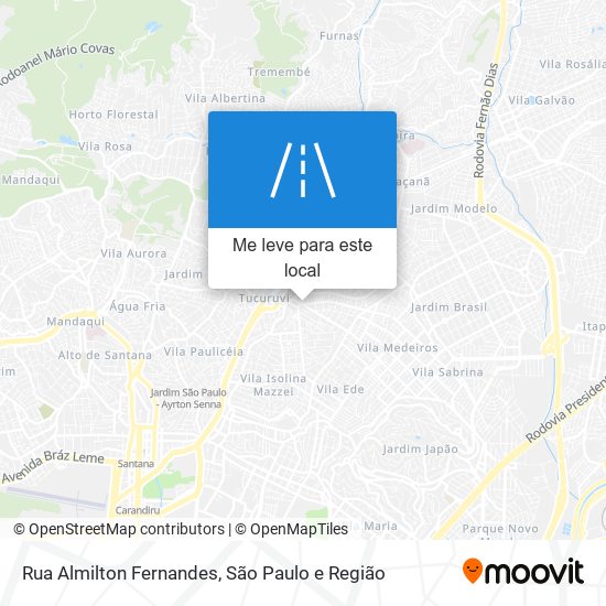 Rua Almilton Fernandes mapa