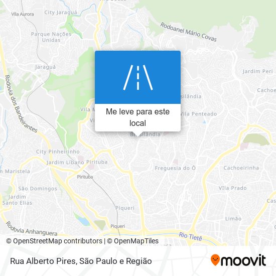 Rua Alberto Pires mapa