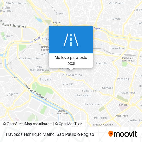 Travessa Henrique Maine mapa