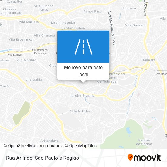 Rua Arlindo mapa