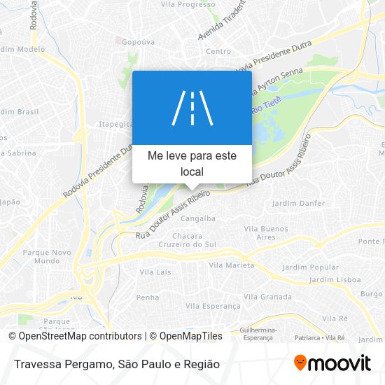 Travessa Pergamo mapa