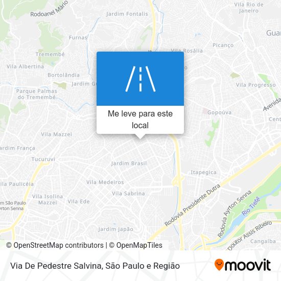 Via De Pedestre Salvina mapa