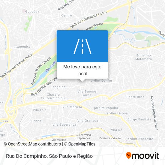 Rua Do Campinho mapa