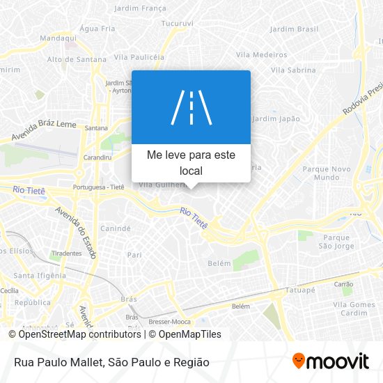 Rua Paulo Mallet mapa