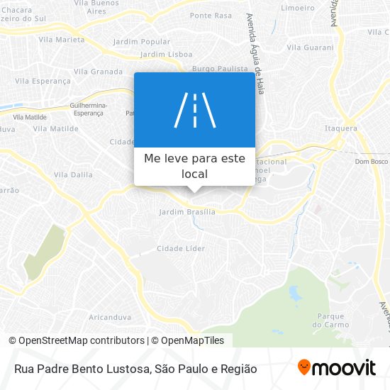 Rua Padre Bento Lustosa mapa