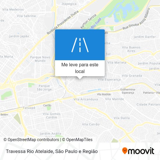 Travessa Rio Atelaide mapa