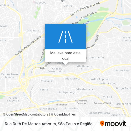 Rua Ruth De Mattos Amorim mapa