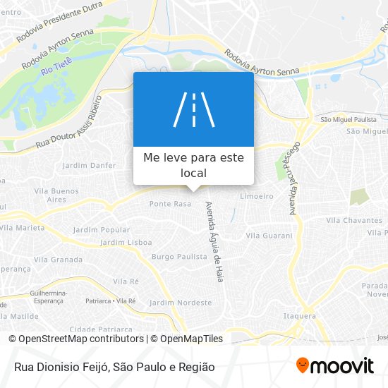 Rua Dionisio Feijó mapa