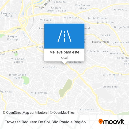 Travessa Requiem Do Sol mapa