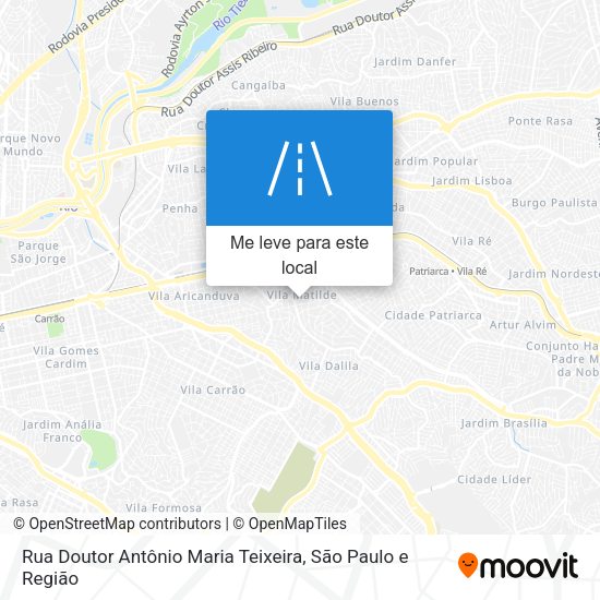 Rua Doutor Antônio Maria Teixeira mapa