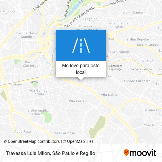 Travessa Luis Milon mapa